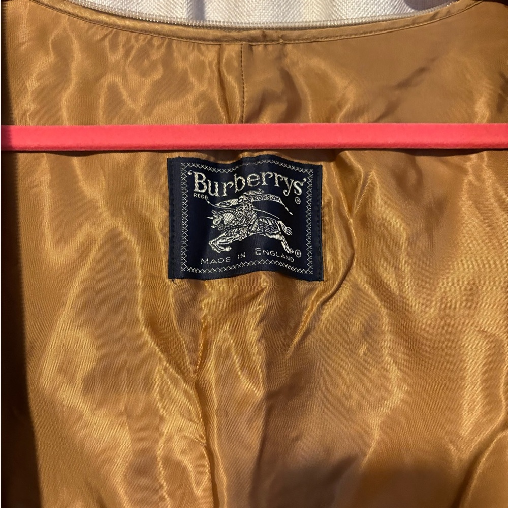 Burberrys trench coat wool liner zip in Burberry Nova check vintage - Picture 2 of 9